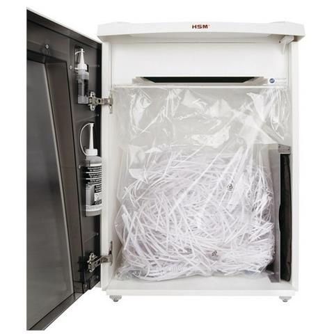 Distruggidocumenti a Strisce Securio B32 Automatico con cestino da 55L capacità di 19-21 fogli - Bianco - Foto 1